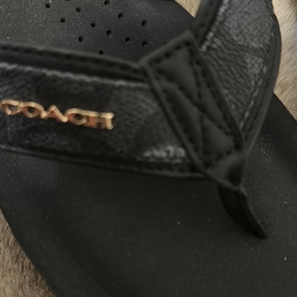 Coach Black Judy Slide Sandals - Picture 4 of 4